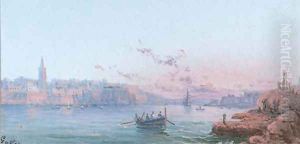 Grand Harbour, Valetta By daylight by Luigi Maria Galea