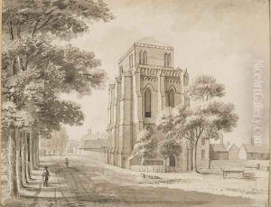 Salisbury Cathedral Bell Tower by Francis Grose