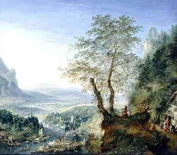 A capriccio river landscape - view 1