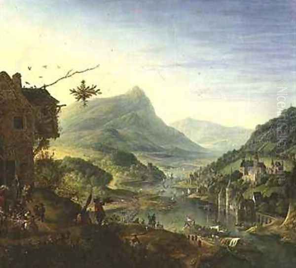 Panoramic view on the Rhine - view 1
