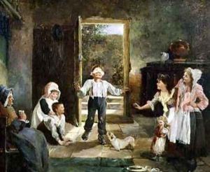 Children Playing Blind Mans Buff by Kate Gray