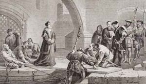 Thomas Cranmer 1489-1556 at the Traitors Gate