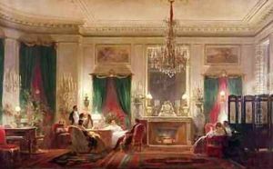 Salon of Princess Mathilde Bonaparte 1820-1904 Rue de Courcelles Paris by Charles Giraud