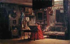 Princess Mathilde Bonaparte 1820-1904 in her Studio by Charles Giraud