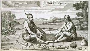 A Man And His Wife At Dinner by Simon II Gribelin