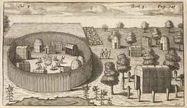 Village Showing Palisades - view 1