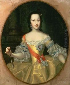 Portrait of Grand Duchess Yekatrina Alexeyevna later Catherine II