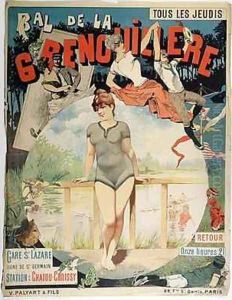 Poster advertising the Bal de la Grenouillere by Henri (Boulanger) Gray