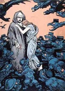 Anti French caricature regarding the arrest of Abd El Krim