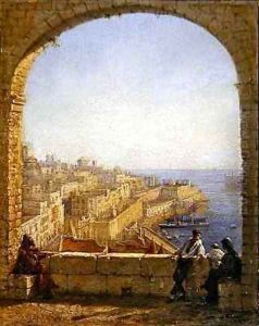 Inside the Fortifications Valetta View from the Arch by Day by Girolamo Gianni