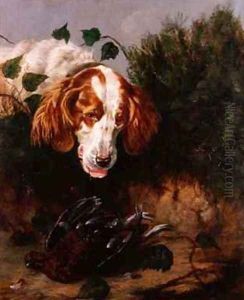 Just Shot Spaniel with a Dead Grouse by Colin Graeme