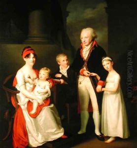 Marc Andre Souchay 1759-1814 and His Family by Friedrich Carl Groger