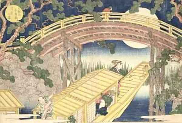 Fan bridge by moonlight from Views of Mount Tempo - view 1