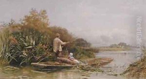 Eel Trappers on the Thames by William W. Gosling