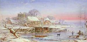Skating at Sunset by William W. Gosling