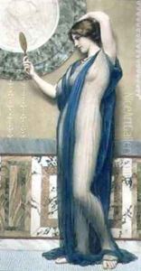 A Fair Reflection by John William Godward