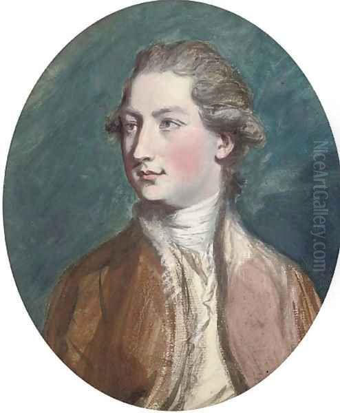 Portrait of a gentleman, bust-length, in a red coat - view 1