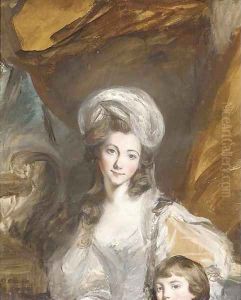 Portrait of a mother and child