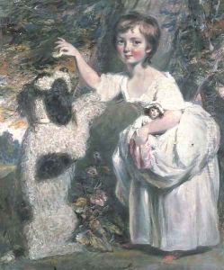 Portrait of Anne Charlotte de Lancy, later Mrs. John Loudon of Wildam, with her dog