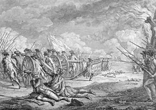 Battle of Lexington April 19th 1775 from Recueil dEstampes - view 1