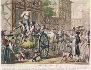 Chastisement of John Malcom by the Boston populace on January 25th 1774 by Francois Godefroy