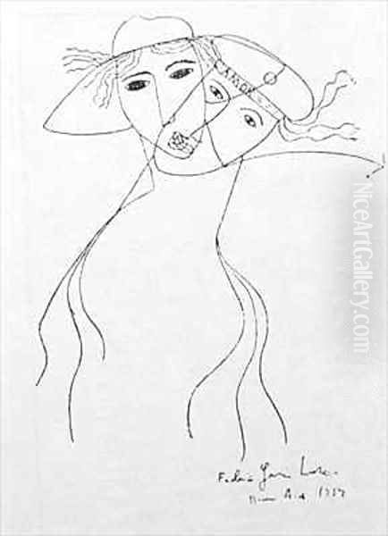 Drawing to Illustrate One of his Own Poems - view 1