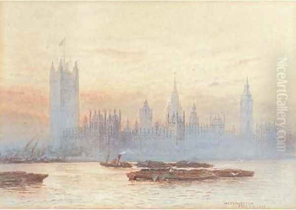 The Houses of Parliament, Westminster by Frederick E.J. Goff