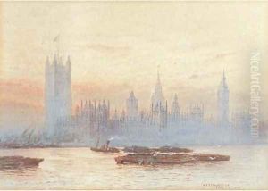 The Houses of Parliament, Westminster by Frederick E.J. Goff