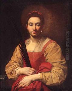 A female martyr saint Saint Catherine of Alexandria