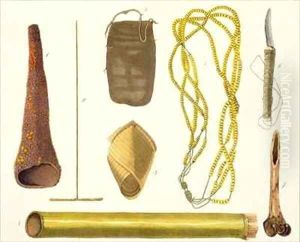 Objects belonging to the Botocudos by Gallina
