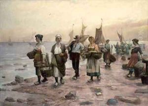 Fisherfolk returning by L. Gartner