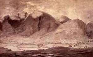 Panoramic View of Derwentwater and the Vale of Keswick 3 by Moses Griffith