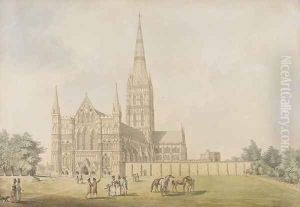 Salisbury Cathedral by Samuel Hieronymous Grimm