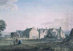 Whitwell Hall Derbyshire by Samuel Hieronymous Grimm