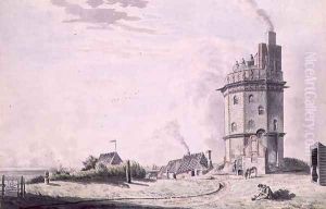The North Foreland Lighthouse by Samuel Hieronymous Grimm