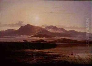 Morning on the bank of a loch by Arthur Gilbert