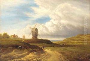 Rain cloud passing off by Arthur Gilbert