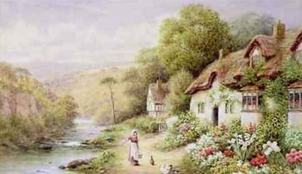 Cottages by a Stream - view 1