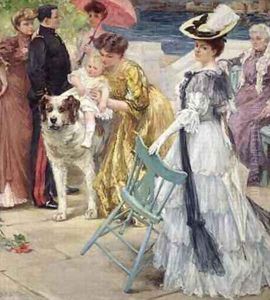 En Famille by Gustave Grau