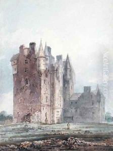 Glamis Castle by Thomas Girtin