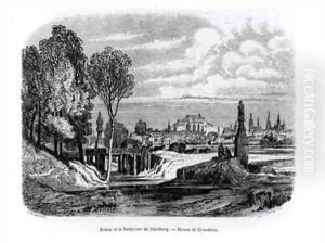 Panorama of Brno with Spilberk Castle by Grandsire, Pierre Eugene