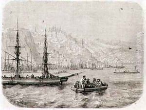 View of Quebec in the 1860s by Grandsire, Pierre Eugene