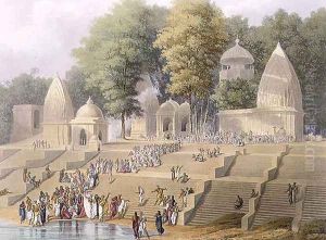 Preparation for a Suttee or the Immolation of a Hindoo Widow