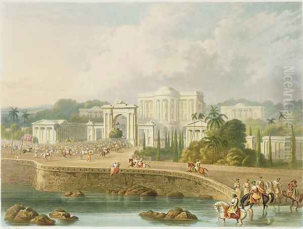 The British Residency at Hyderabad in 1813 - view 1