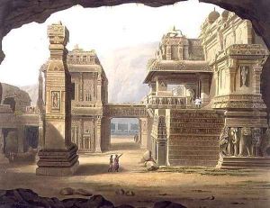 Great Excavated Temple at Ellora in 1813