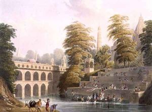 View of the Bridge near Baroda in Guzerat