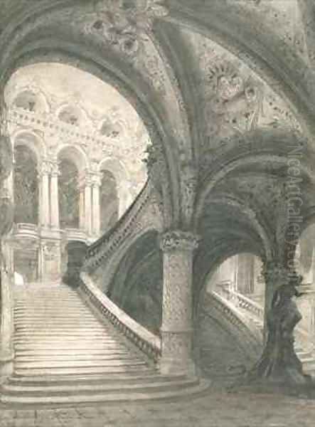 The Staircase of the Paris Opera House - view 1