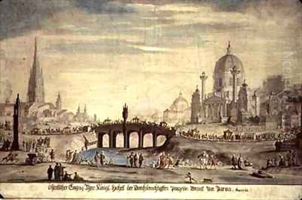 Public appearance of Her Royal Highness Princess Isabella of Parma wife of Joseph II of Austria 1741-90 - view 1