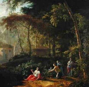 Landscape by Johannes (Polidoro) Glauber