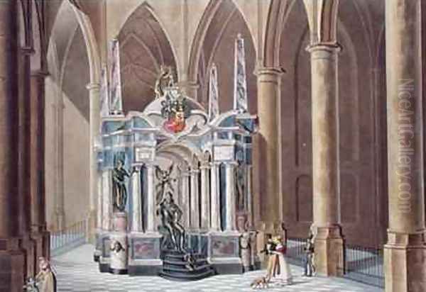 Tomb of William I Prince of Orange at Delft from Choix des Monuments Edifices et Maisons les plus remarquables du Royaume des Pays Bas - view 1